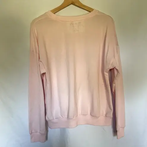 FRIENDS the television series pink crewneck fleece sweater women's size medium