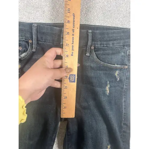 mother Jeans the looker 27 jaded and torn skinny Blue