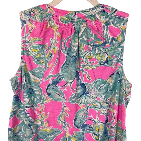 Lilly Pulitzer Lilly‎ Pulitzer Essie Lobsters Top in High Tide Navy Drop Size Small - Image 8