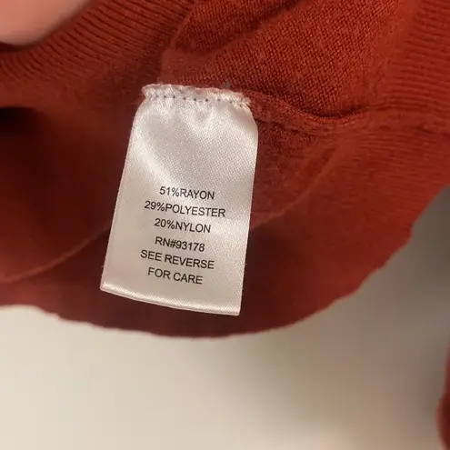 Workshop Republic Clothing Burnt Orange Hoodie with Scrunch Bottom Sleeves