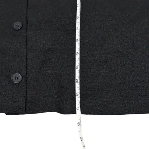 JM Collection JM Collections Black Cropped Long Sleeve Blazer Jacket Size XL