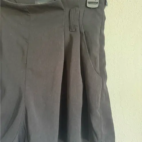 Dance & Marvel Black Paper Bag Pull On Shorts Womens S Business Casual