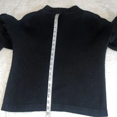 Endless Rose Tiered Sleeve Black Sweater XS