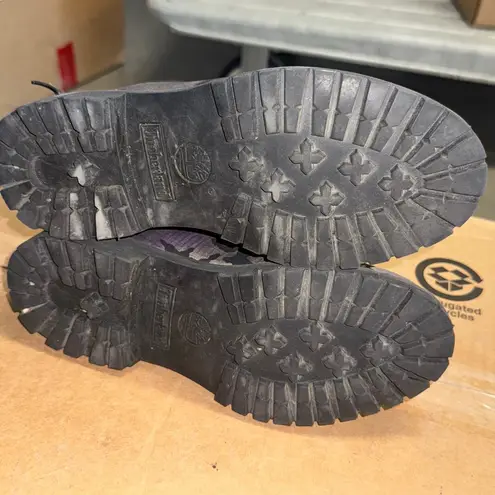 Timberland  Purple Camo Lace Up Boots Women's US 7 Black Collar thumbnail 6