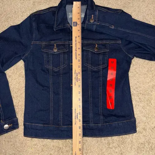 Calvin Klein Jeans dark blue denim cropped jean jacket size M NEW