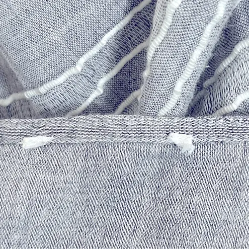 Swimsuit Cover Up Top Festival wear Grey stripe with tassels Size M