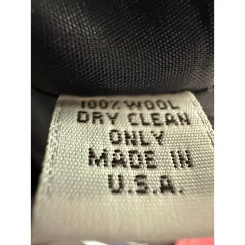 VTG VICTORIA NEW YORK Black Wool & Fur Coat Sz. 12 Size M