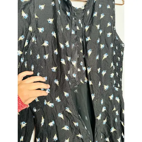 Rebecca Taylor Ghost Flower Floral 100% Silk Mini Dress Size 4