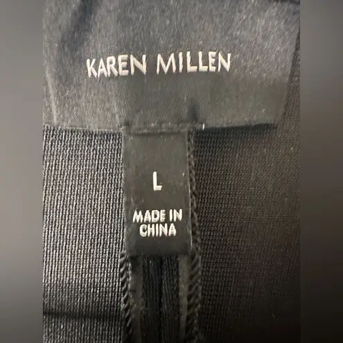 Karen Millen Black Military Knit Blazer with Gold Buttons NWT