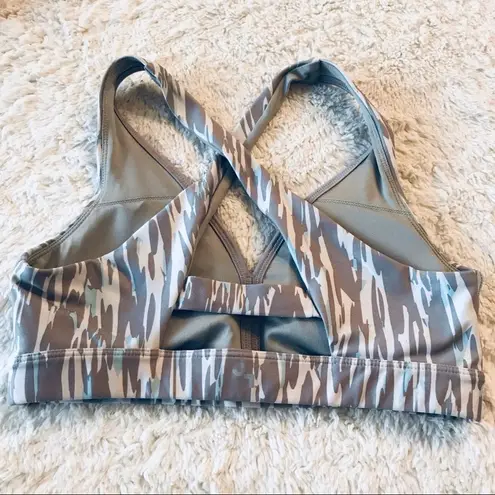 JoyLab  Gray Camo Pattern Sports Bra Size Small