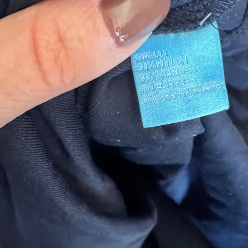 J.McLaughlin Navy Textured Shift Dress Women's M Minimalist Coastal Chic Modern Blue Size M