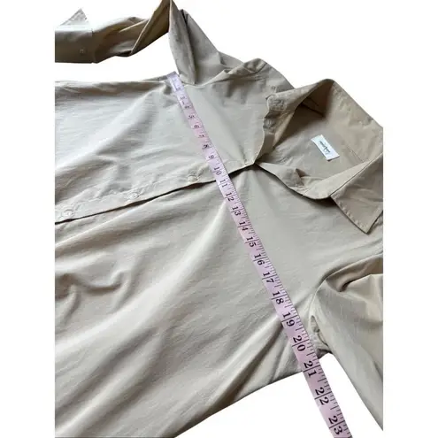 ottod’Ame 100% Cotton Tan Asymmetrical Blouse Size 4