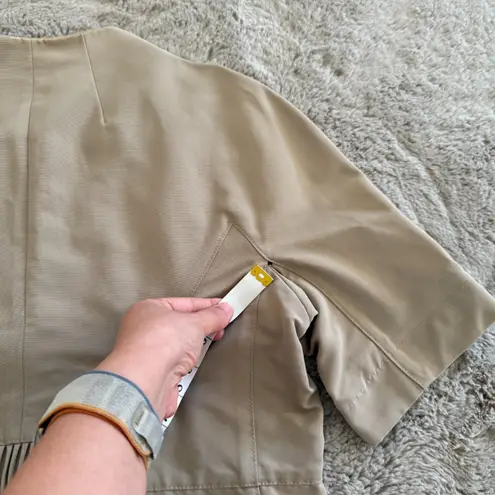 Ann Taylor Ann‎ Taylor Loft Tan Brown Blazer Jacket Women Size 12 Formal Stylish Career