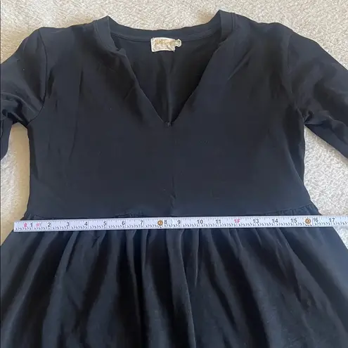 Nation Ltd Tavin Tiered Midi Dress Black 100% Cotton Size M