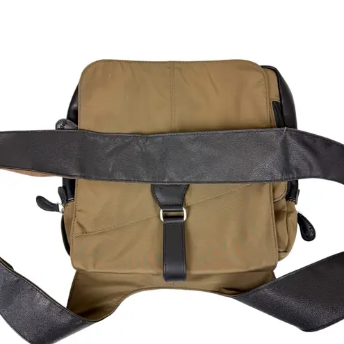 Ameribag New Yorker Messenger Crossbody Travel Bag Taupe Brown Tan