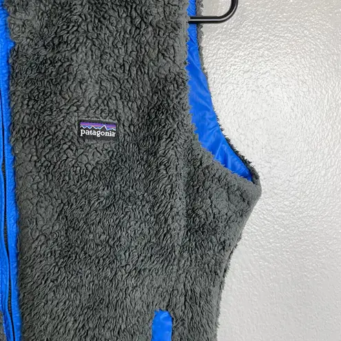 Patagonia  Los Gatos Vest Womens Medium Blue Reversible Outdoors Hike Full Zip