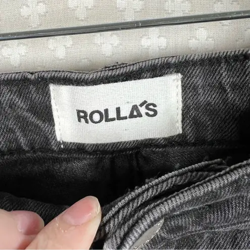 Rolla’s Black Original High Rise Straight Leg Jeans Size 32