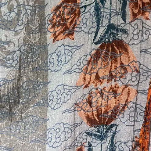 Aratta Silent Journey Anthropologie Rusted Field Floral Kimono Kaftan Cover