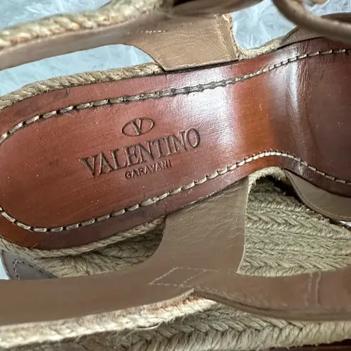 Valentino Garavani Authentic  espadrilles wedges shoes sz 35