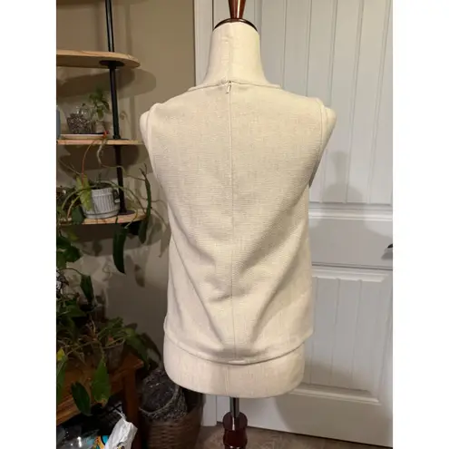 Banana Republic  Embellished Bee Tank Top Women's XS Beige Sleeveless