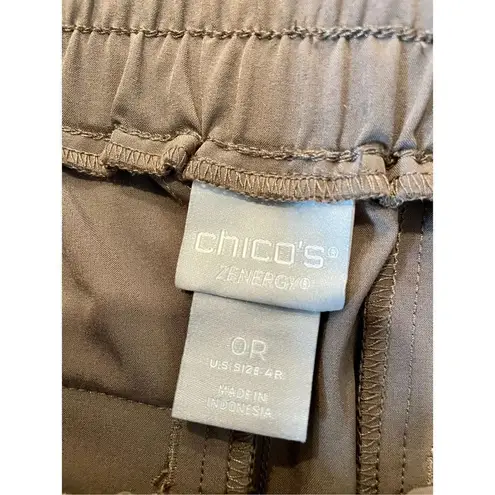 Chico's  zenergy satin side jogger pant size 4