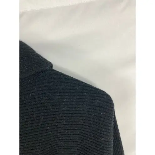 Allsaints Wool Blend Rio Roll Neck Batwing Knitted Jumper Sweater Size XS Black