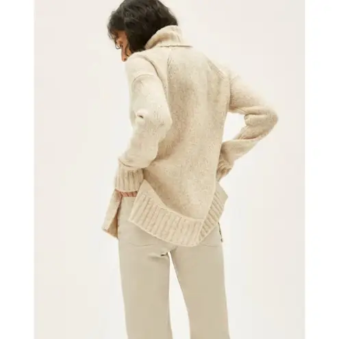 Everlane  The Cloud Turtleneck in Heathered Ivory XSmall New Womens Knit Sweater