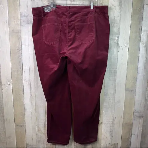 Avenue Denim Size 22A(Average) Stretch Corduroy 5 Pocket Straight Leg Pants