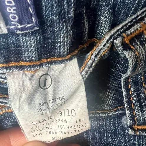 Jordache Vintage Y2K Style Flare Leg Jeans with Front Seam Detail