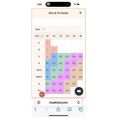 Truekind Women’s Daily Comfort Wirefree Shaper Bra Size 3XL