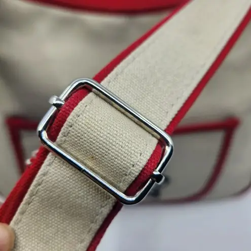 Sanrio Hello Kitty Patch Royal Crown Messenger Shoulder Crossbody Canvas Bag HTF