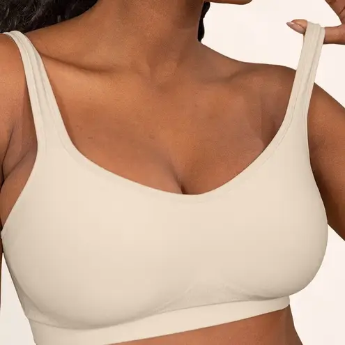 Truekind Daily Comfort Wirefree Shaper Bra 2XL Chai Seamless Support Tan Size XXL