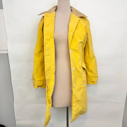 Isaac Mizrahi X Target Trench Rain coat jacket yellow size large