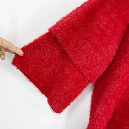 Takara Crisscross V-Back 3/4 Ruffle Sleeve Sweater