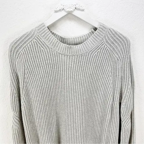 ALLSAINTS  Quinta Jumper Sweater Grey Cotton Crewneck Size Medium M