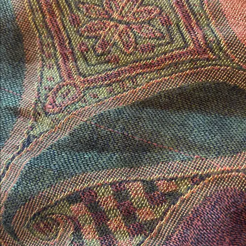 Pashmina Shawl Paisley Scarf Wrap Cashmere Silk Blend