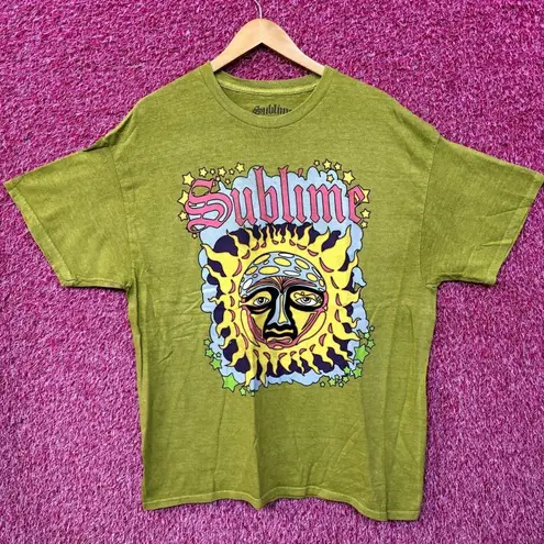 Urban Outfitters Sublime 40 oz to Freedom Celestial Sun Long Beach Ska Rock Tee L 