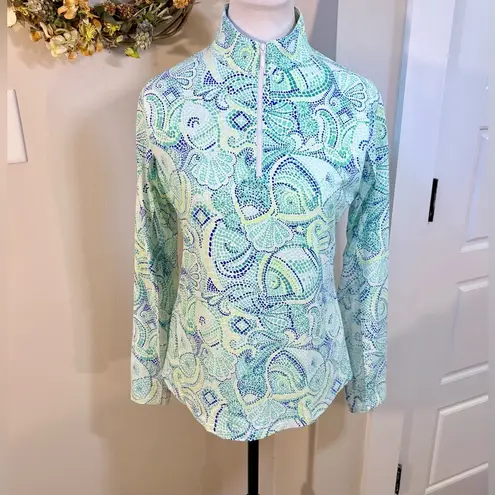 IBKUL Mariel Long Sleeve 1/4 Zip Turquoise
Multi Mosaic Shirt Golf UPF 50+ S🧡 Green