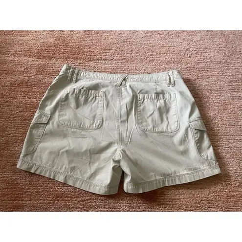 Natural Reflections Beige Cargo Shorts Womens Cotton Size 16