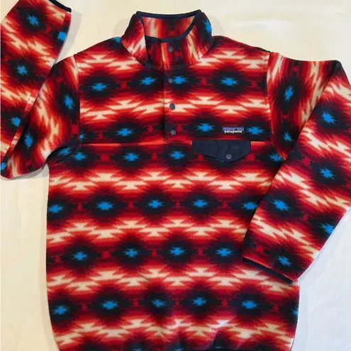 Patagonia  Synchilla Snap T Fleece Pullover • Rare Southwestern Aztec Print NWOT - Image 10