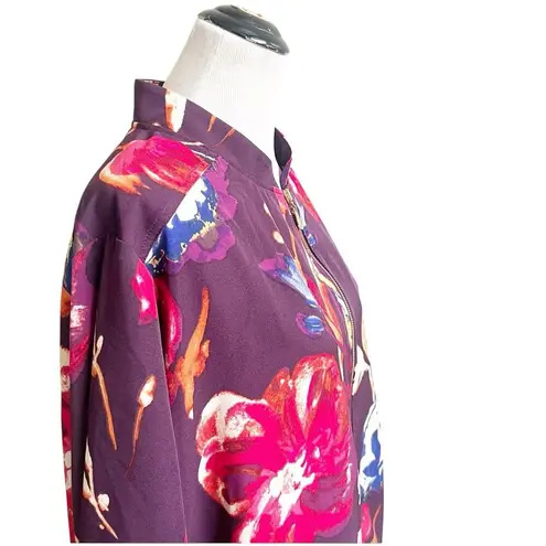 Susan Graver Watercolor Artist Style Zip Up Jacket NWOT Size 3X