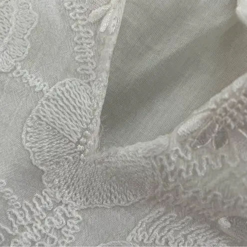 Sundance Cottagecore Southwestern Prairie Aline Shift Dress Western Boho S White