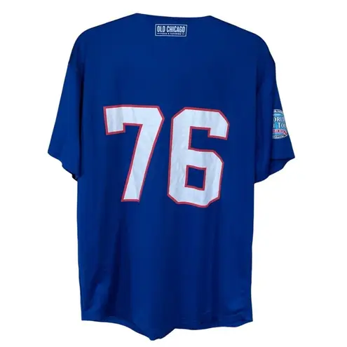 Old Chicago Pizza Taproom World Beer Tour Baseball Jersey Blue Mens Large