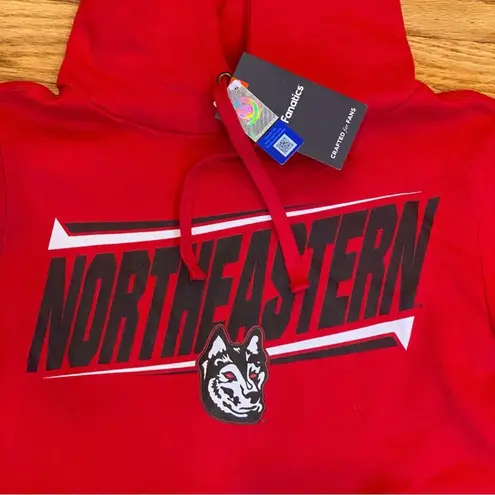 Fanatics NWT Northeastern University Hoodie Sweatshirt Red M