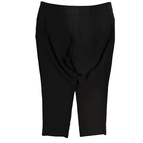 NWT 7th Avenue Design Studio Modern Fit Straight Leg Crop Pant Size 12 Black