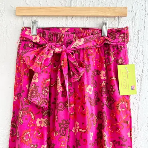 MISA Los Angeles MISA floral breezy pants pink size medium