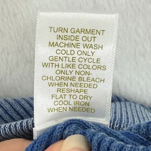 House of Harlow 1960 Ribbed Knit Maxi Skirt Blue Cotton Blend Womens Medium