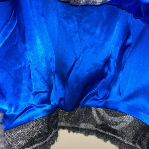 Vintage Unbranded Women’s Grey Black White Long Sleeve Lined Coat L/XL Gray Size L