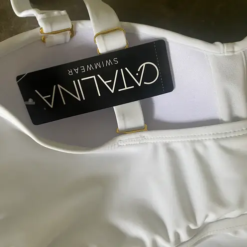 Catalina Women's Twist Front Bandeau Tankini Top