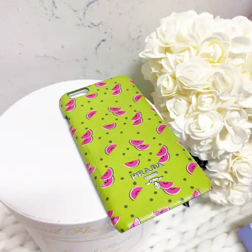 Prada Authentic  Lime Green & Pink Watermelon Phone Case